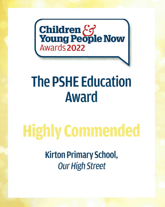 Achievements and Awards Kirton Primary School